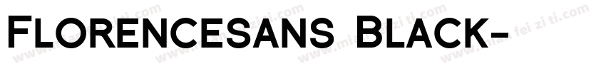 Florencesans Black字体转换